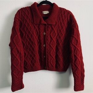 Vintage Banana Republic Vintage 100% Pure Wool Knit Cardigan